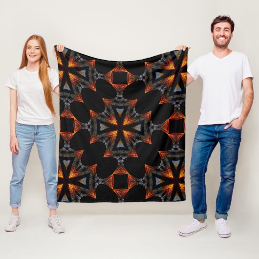 Diamant Zonsondergang Fleece Deken (In situ)