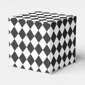 Diamant Zwart en Wit Gouden Kroon Bedankdoosjes (Achterkant)