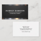 Diamant | Zwart gebarentaal Visitekaartje (Voorkant / Achterkant)