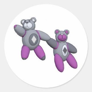 diamantaas ronde sticker