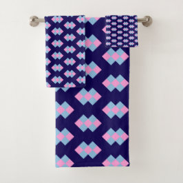Diamantblauwe handdoek
