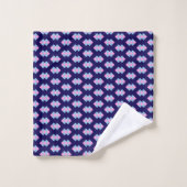 Diamantblauwe handdoek (Wasdoekje)