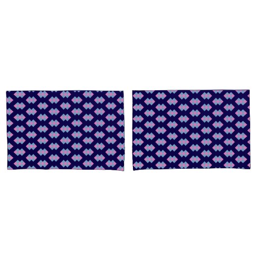 Diamantblauwe kussensloop (Voorkant-Set)