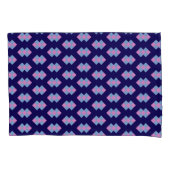 Diamantblauwe kussensloop (Voorkant-Links)