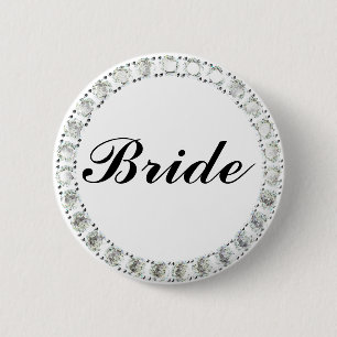 diamantbridewit ronde button 5,7 cm