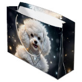 "Diamantdiva: De Glamoureuze Poodle in Glans" Groot Cadeauzakje (Achterkant Gekanteld)