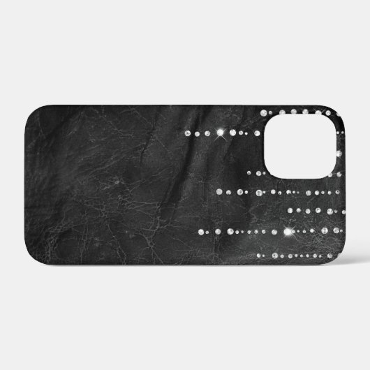 diamantdruppel op leder Case-Mate iPhone case (Achterkant (horizontaal))