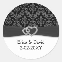 diamante damask charkoolbruiloft