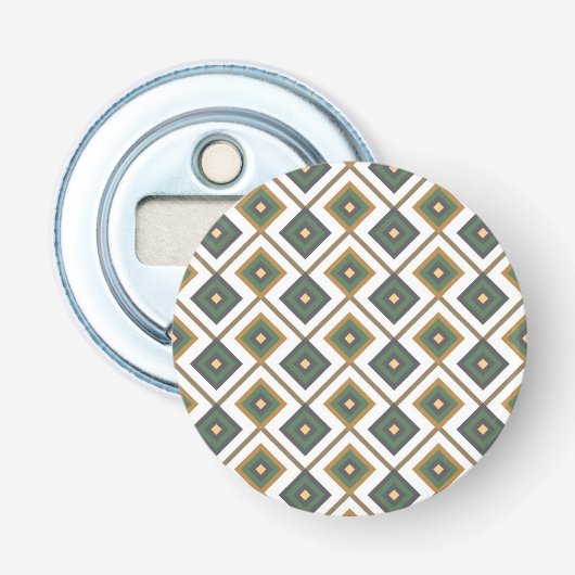 Diamante in groen button flesopener (Voorkant)