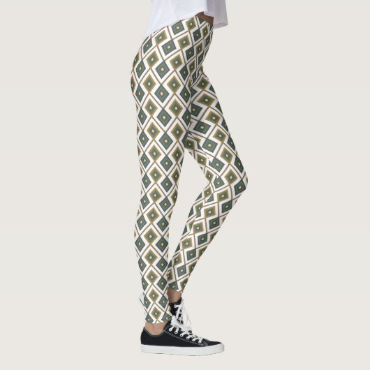 Diamante in groen leggings (Rechts)