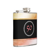 Diamante Monogrammed 50e verjaardag 50 Feest Heupfles (Rechts)