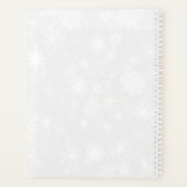 Diamante Snowflake en Red Ribbon Winter Wedding Planner (Achterkant)