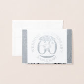 Diamanten 60-jarig huwelijksjubileum Felicitaties Folie Kaarten (Voorkant met envelop)
