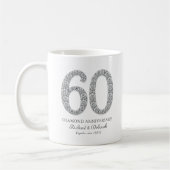 Diamanten 60-jarig Huwelijksjubileum Koffiemok (Links)