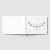 Diamanten 60ste huwelijksverjaardag vlaggenlijn gastenboek (Volledig)