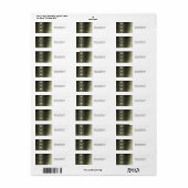 Diamanten aangepast retouradreslabel etiket (Full Sheet)