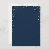 Diamanten Afstudeercap Frame Marineblauwe Afstuder Kaart (Achterkant)