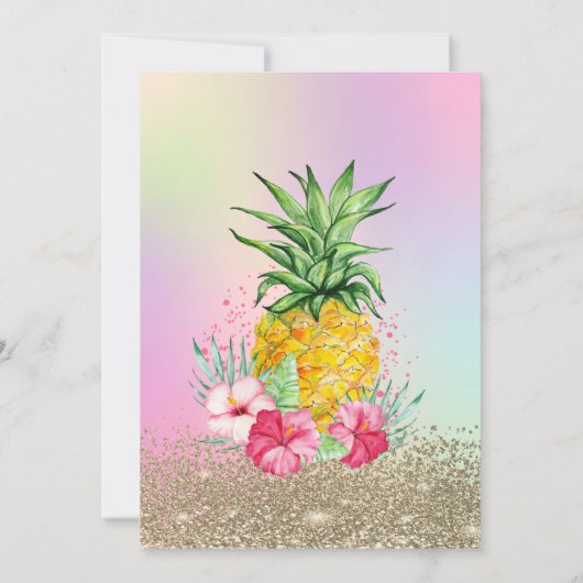 Diamanten, antopoutillage Hibiscus Holographic Swe Kaart (Achterkant)