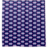 Diamanten blauwe douchegordijn (Voorkant)