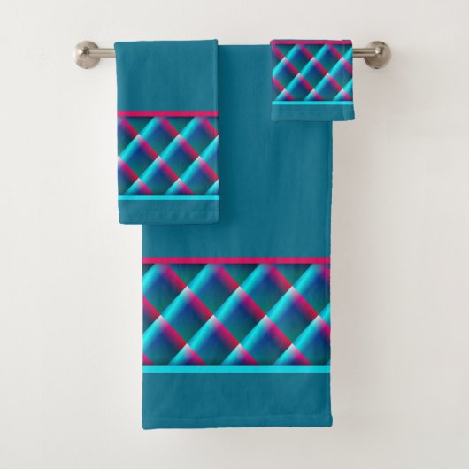 diamanten Blauwgroen Bad Handdoek (Insitu)