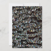 Diamanten - Bling Prom-uitnodigingen Kaart (Achterkant)