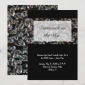 Diamanten - Bling Prom-uitnodigingen Kaart (Voorkant / Achterkant)