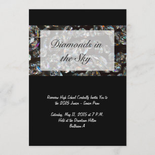 Diamanten - Bling Prom-uitnodigingen Kaart
