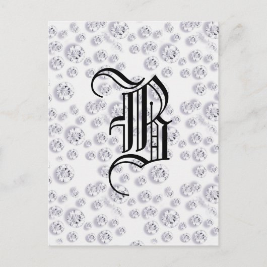 diamanten briefkaart (Voorkant)