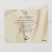 Diamanten bruiloft 60 jaar foto uitnodiging (Achterkant)