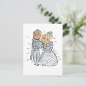 Diamanten Bruiloft Briefkaart (Staand voorkant)