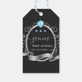 Diamanten Bruiloft Cadeaulabel