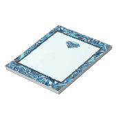 Diamanten bruiloft cadeaus, feest op maat notitieblok (Linkerzijde)