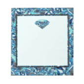 Diamanten bruiloft cadeaus, feest op maat notitieblok (Voorkant)