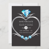 Diamanten Bruiloft Save The Date (Voorkant)