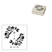Diamanten Bruiloftsbloemen Wilde Bloemen Beginlett Rubberstempel (Gestempeld)