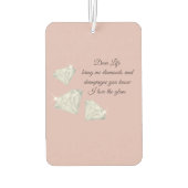Diamanten & Champagne Citaat – Dear Life Editie Luchtverfrisser (Achterkant)