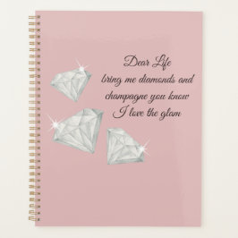 Diamanten & Champagne Citaat – Dear Life Editie Planner