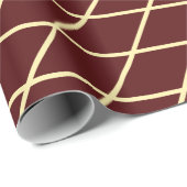 Diamanten Chocolade Cream Minimale Patroon Cadeaupapier (Rol Hoek)