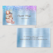 Diamanten, cupcake, snoep, bakkerijgereedschap bla visitekaartje (Voorkant / Achterkant)