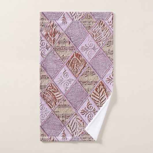 diamanten Design in pinks Bad Handdoek (Handdoek)