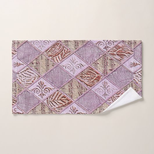 diamanten Design in pinks Bad Handdoek (Handdoek)