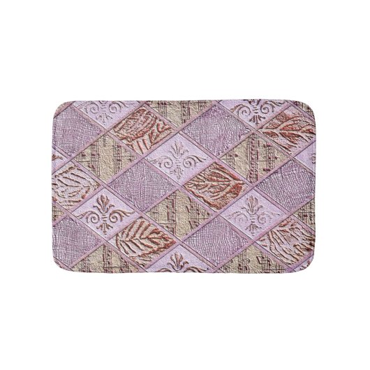 diamanten Design in pinks Badmat (Voorkant)
