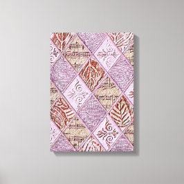 diamanten Design in pinks Canvas Afdruk