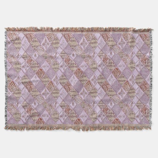 diamanten Design in pinks Deken (Voorkant)