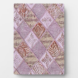 diamanten Design in pinks Fotoplaat