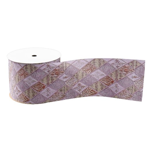 diamanten Design in pinks Grosgrain Lint (Spoel)