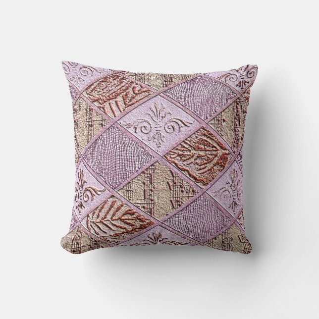 diamanten Design in pinks Kussen (Voorkant)