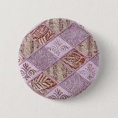 diamanten Design in pinks Ronde Button 5,7 Cm (Voorkant)