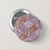diamanten Design in pinks Ronde Button 5,7 Cm (Voorkant /achterkant)