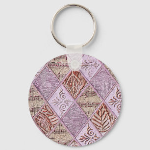 diamanten Design in pinks Sleutelhanger